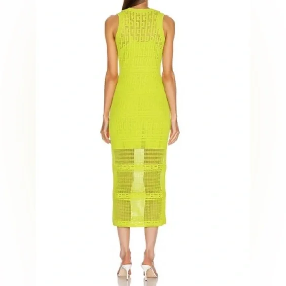 A.L.C. Monaghan Crochet Dress in Citronella - Picture 3 of 9